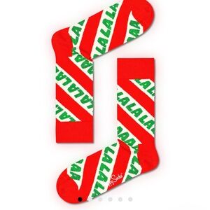 NWT Happy Socks Fa La La La La Socks - Size 4-7